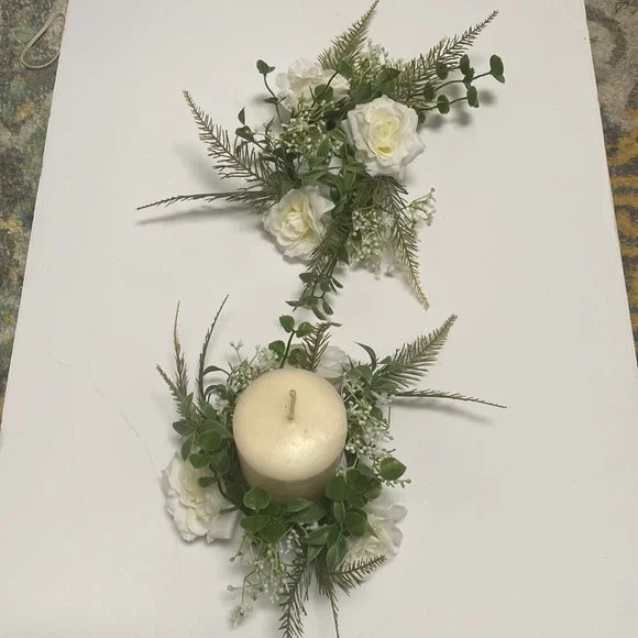 2 Pier 1 Floral Pillar Holders. - Picture 1 of 4